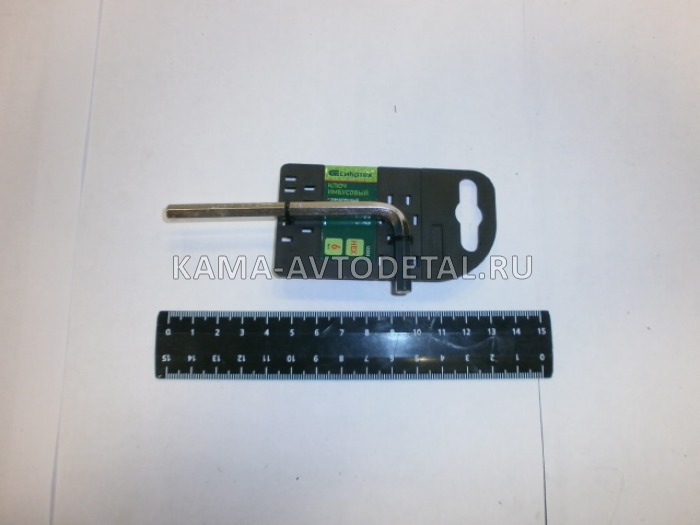 ключ имбусовый HEX, 6 мм., 45 х, закаленный, никель// СИБРТЕХ (12333) 12333