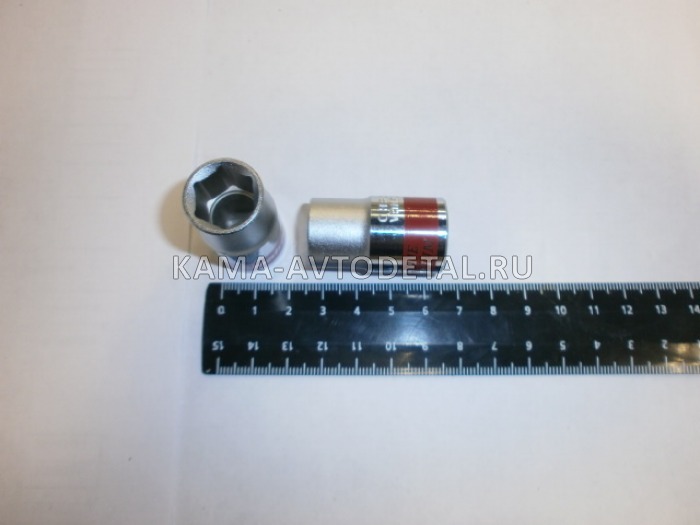 ключ-головка торцевая х14 мм, 6-гранная, CrV, под квадрат 1/2", хром// (13114/54514) 13114