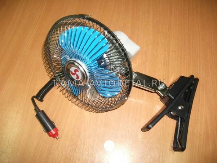 вентилятор кабины 12В, малый-6" (в прикуриватель) (аналог 4310-8104210) 502-12 