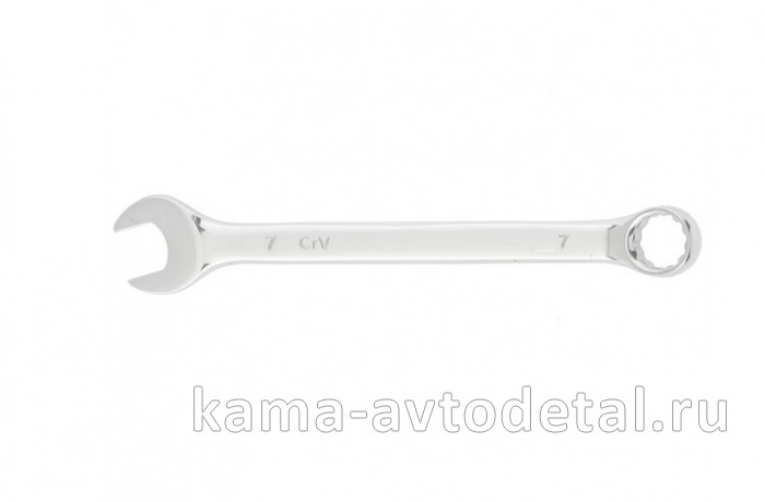 ключ комбинированный, х 7 мм., CrV, матовый хром// MATRIX (15103/75507) 15103/75507