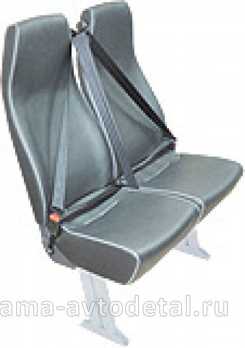 сиденье пассажирское двойное для вахтовых перевозок СПА 300 (с трехточечным р/б) СПА 300