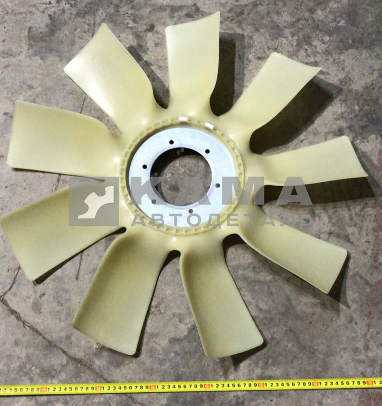 крыльчатка вентилятора Д715 (Е-5) "020005616"- ИМПОРТ, загнут.лопасти, Без обечайки (ДВС 740.662)