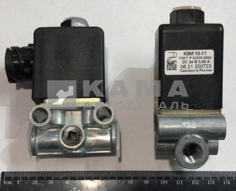 ЭлектроПневмоКлапан (ЭПК) КЭМ-10-11 ("квадрат./малый") ЕВРО разьем, ЗАВОД (457-3765244)