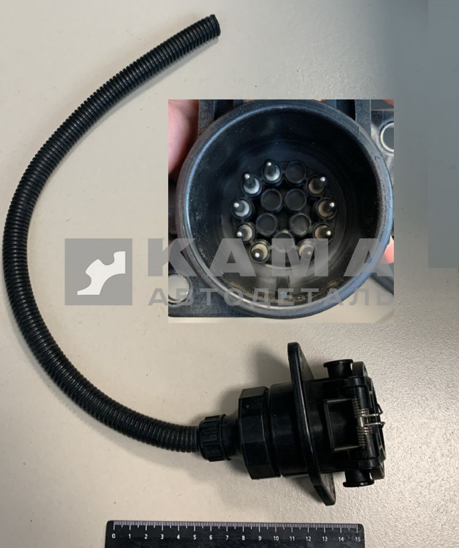 электроразьем РОЗЕТКА ЕВРО-"мама" 9 конт. (СНЦ1-15Р/48-17Г жгут с проводами)