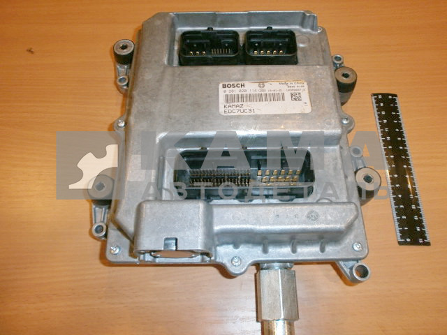 Блок управления ДВС Е3;4 Common Rail BOSCH EDC7UC31 0 281 020 114 (740.70-3724060 / 740.70-3724050 / 45104111107390) (контроллер системы управления двигателем) "на двигателе"