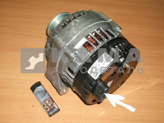 генератор 4542.3771 (6-ти руч.шкив, ЕвроФИШКА!!! ) 28V-80А "Прамо"(ан. 0 124 555 052/ 7762-08)