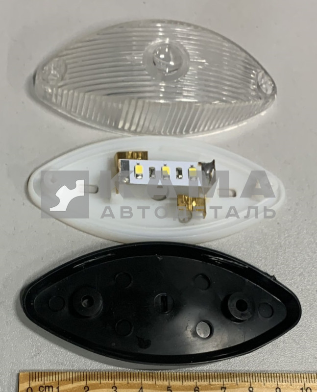 фонарь габаритный боковой ГФ-2 Б-04 белый (светодиодный) 24V