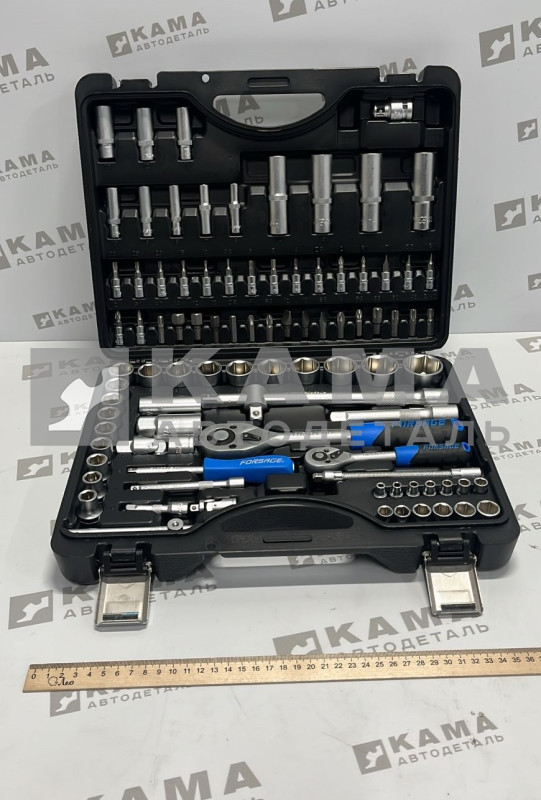 набор инструментов в пластм. боксе (Forsage/KINGTUL) 94 пр. 1/2, 1/4