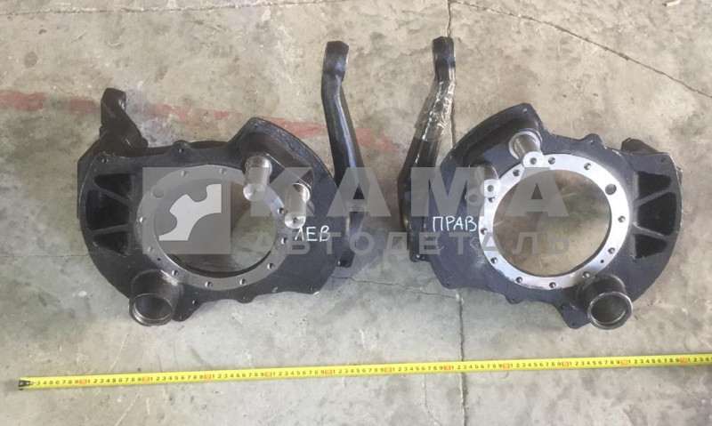 кулак поворотный ЛЕВЫЙ в сб. (без цапфы, КАМАЗ-6522) 340-012-7301(340-001-2109) МАДАРА