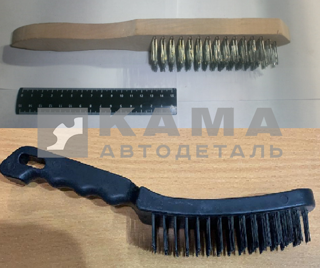 щетка по металлу 6-рядная с ручкой// SPARTA (748505/656066)