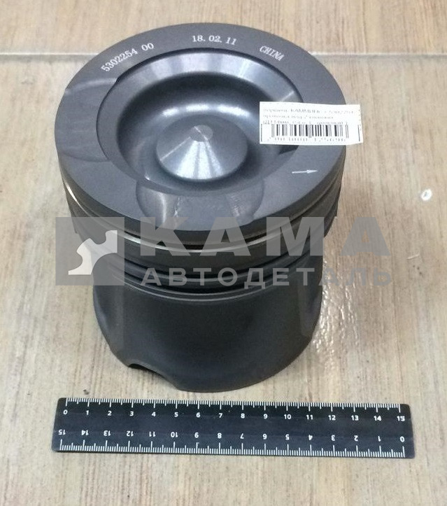 поршень КАММИНС С5302254 (4936469/121.114) с 2-мя проточками (Д114мм, ISLe, L."цельный") ЭКОНОМ