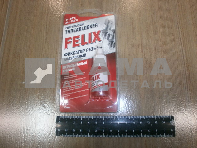 герметик резьбовой FELIX 04900125 (неразъемный, красный)