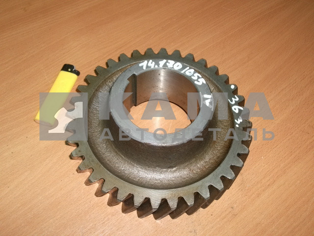 шестерня КПП пром.вала 4-й передачи 14.1701055 (36з., С шпонкой)