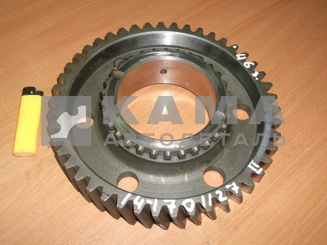 шестерня КПП вторич.вала 2-й передачи 14.1701127 (46з.) ЗАВОД