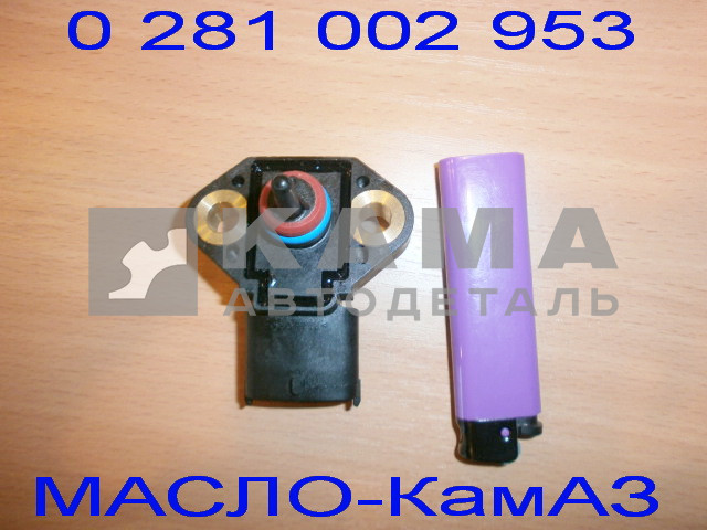 датчик давления и температуры Масла "БОШ" 0 281 002 953 (ДВС КамАЗ 45104111106390 / 0281002953)
