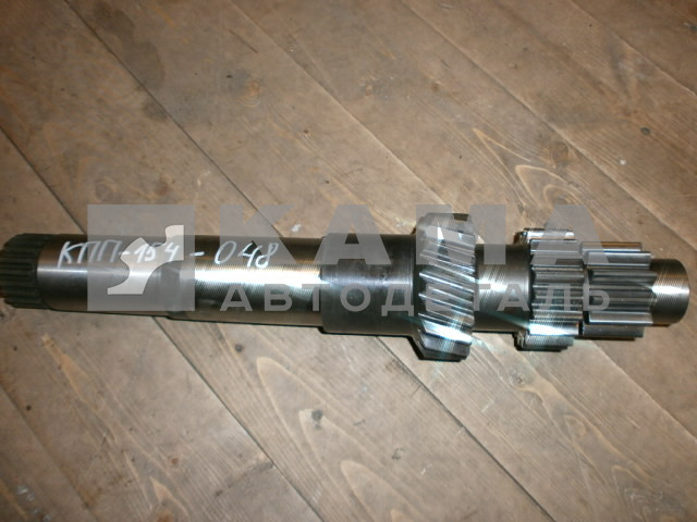 вал КПП промежуточный голый 154.1701048-01 ЗАВОД (нов.обр. L=530мм. Ст.обр.L=543мм снят с пр.)