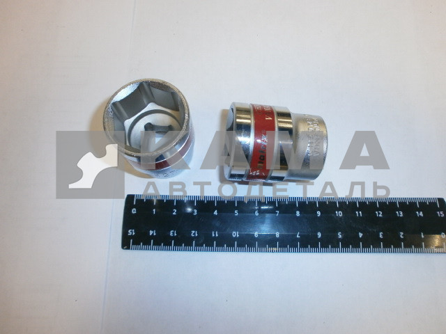 ключ-головка торцевая х27 мм, 6-гранная, под квадрат 1/2" (54527)