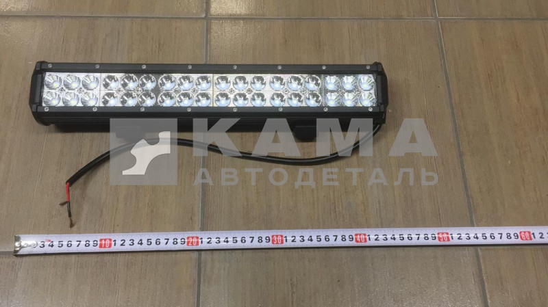 противотуманка СВЕТОДИОД. 36 LED D-108 (метал. двухрядная, белая) L-438 мм.