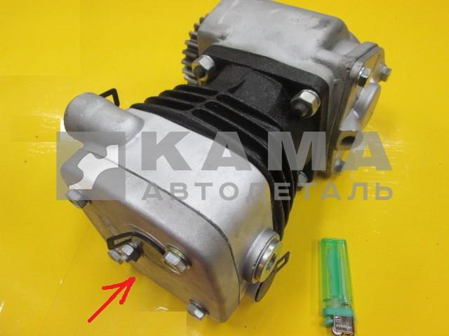 компрессор 1 цилиндровый РЕМОНТ 53205-3509015 (универсал. выход сбоку/выход сверху)