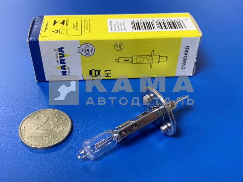 лампа Н-1 24х70 ("противотум" без провода) "NARVA" (АКГ H1 24-70 P14,5s)