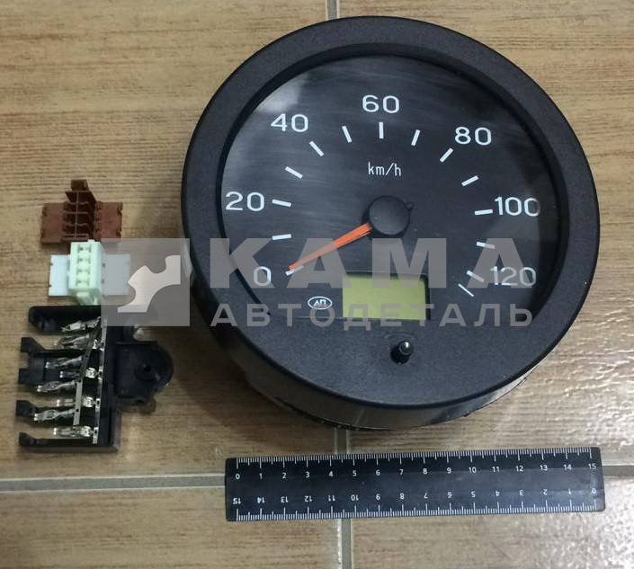 спидометр ЕВРО электронный 81.3802 (пластм.черн.) (ОАО "Завод Автоприбор" г.Владимир)
