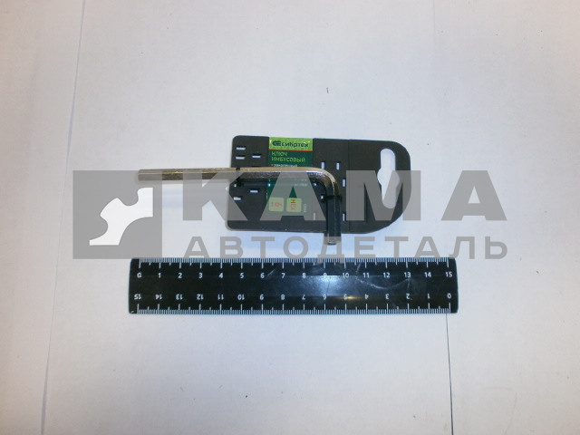 ключ имбусовый HEX, 6 мм., 45 х, (12333)