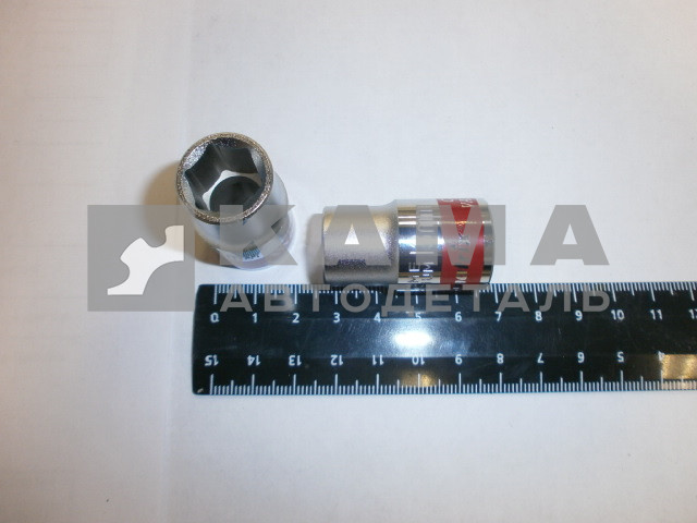 ключ-головка торцевая х13 мм, 6-гранная, CrV, под квадрат 1/2", хром// (13113/ф54513)