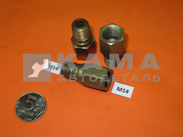 136.переходник-штуцер М14х14внутр резьба