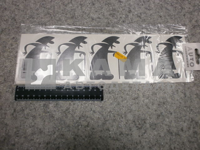 наклейка "БАБКА" к-т из 5-ти (10х32 см) цвет черный