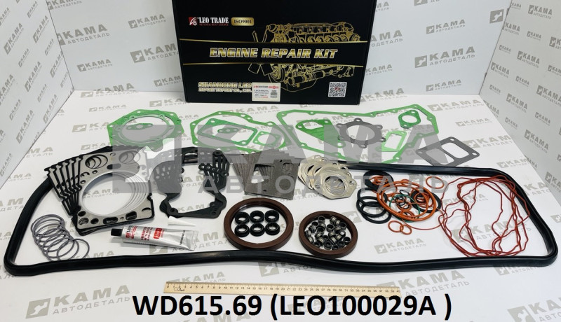 р/к (ремкомплект) двигателя Вичай(Weichai) WD615 (Евро-3) LEO100029A (WD615.69)