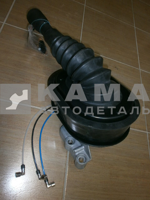 кулиса КПП-152 (3 трубки) 154.1703005 (18202-1703204-20 (-21)) в сб. (алюминиевый кронштейн)