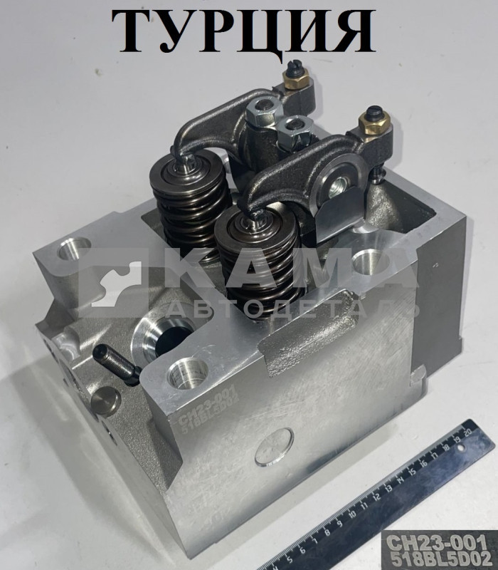 головка блока в сборе ЕВРО-4 740.90-1003010Т (форсунка электр. Common Rail) ТУРЦИЯ