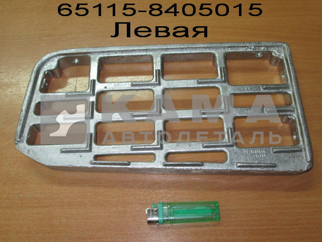 подножка кабины Евро 65115-8405015-01 верхняя ЛЕВАЯ алюминиевая (эконом)