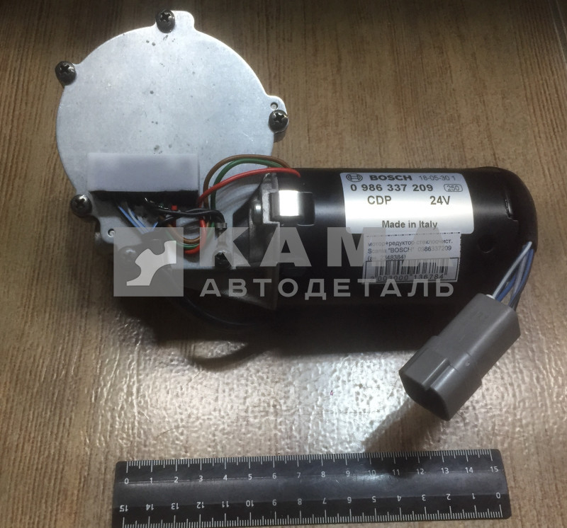 мотор+редуктор стеклоочист. Scania "BOSCH" 0986337209 (ан. 2348384)
