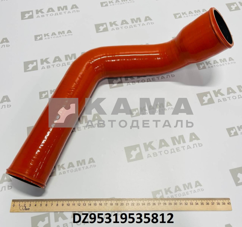 патрубок радиатора нижний Г-образный (D=75/65) Shacman(Шакман) LEO (DZ95319535812)