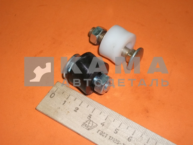 болт крыла М8х40х1,25 (круглая шляпка) с втулкой пластмас.в сборе(п9)(У49) (210381)