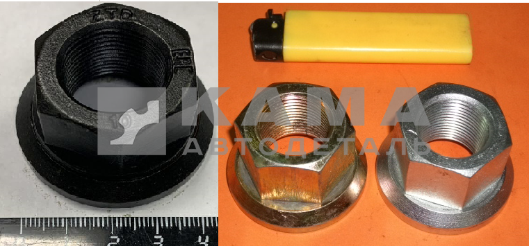 гайка колеса ЕВРО М22х1,5 желтая/серая/черная (дешевая) 5425-3101040