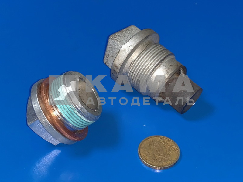 пробка М30х1,5 (КПП) с МАГНИТом 14.1701306-10 (мелкая резьба М30, 4-х гранник)