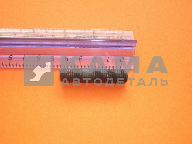 шпилька М10х30 (общ.45мм) черная (турбины) М10х1,25х15х25 (1/34497/33)