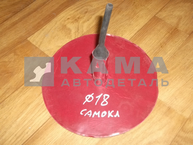 заплатка шины Д 18 самоклеющ. зеленый/красный (резиновый грибок большой)