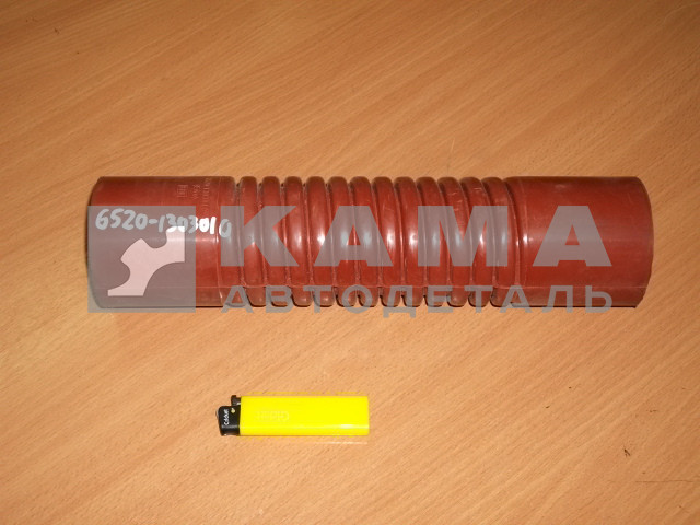 патрубок воздушный (красный\гофра) СИЛИКОН 6520-1303010 (РТИ)