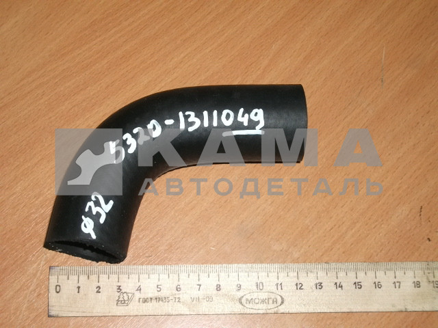 патрубок расшир. бочка ЗАВОД-черный (Д32, угловой малый) 5320-1311049-01 (РТИ)