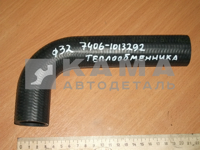 патрубок теплообменника угловой масл фильтра ЕВРО 7406.1013292 (Д32, угловой, длинный)