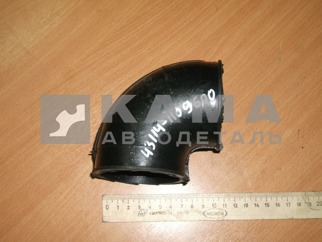 патрубок Турбокомпрессора ("ТКР") "угол", черый "ЭКОНОМ" 4310(43114)-1109600 (РТИ)