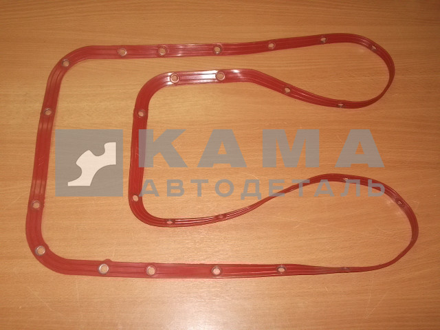 прокладка поддона ЕВРО цельная (красная/синяя) СИЛИКОНОВАЯ 740.30-1009040