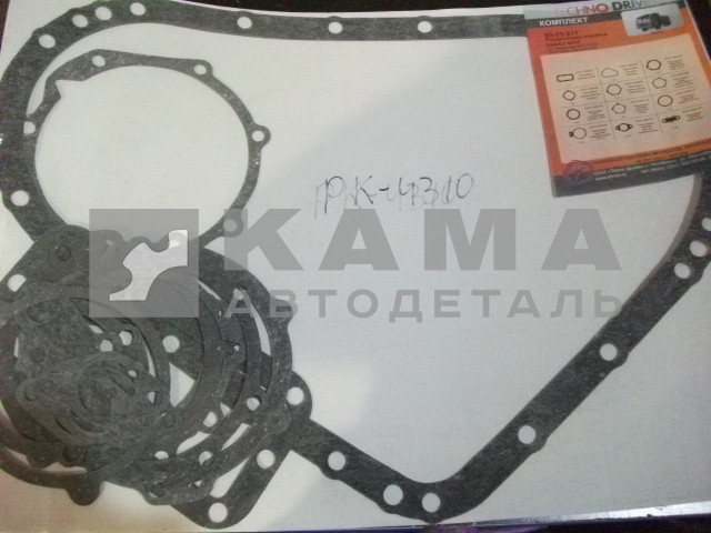 ремкомплект прокладки паронит РАЗДАТКИ (полный) 13 наим. (РТИ) 4310-1802000 (03-25-211)