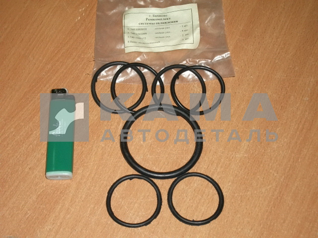 р/к системы охлаждения (черный) (РТИ) 3 наим. 7 дет. (740.1303018+099+172)