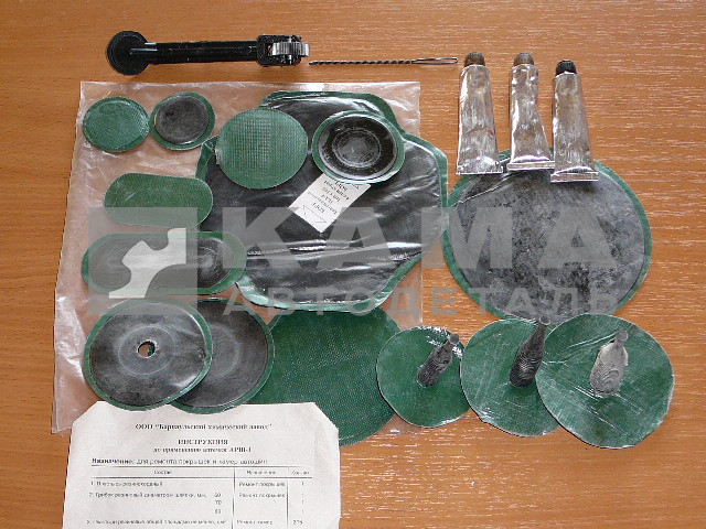 ремкомплект шинный полный (грибки,заплатки,клей) АРШ-1