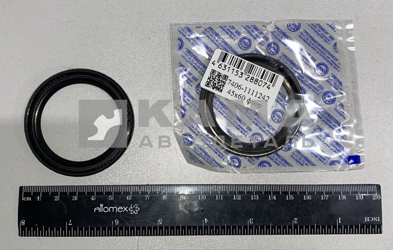 сальник 45х60х7 (фтор) привода ТНВД ЕВРО 7406-1111242 (левое вращ. против часов.)