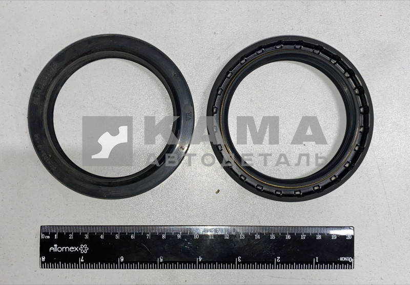 сальник 80х105х11 (фтор) 6520-2402176 хвостовика ЕВРО ("по часовой" 2-борта)